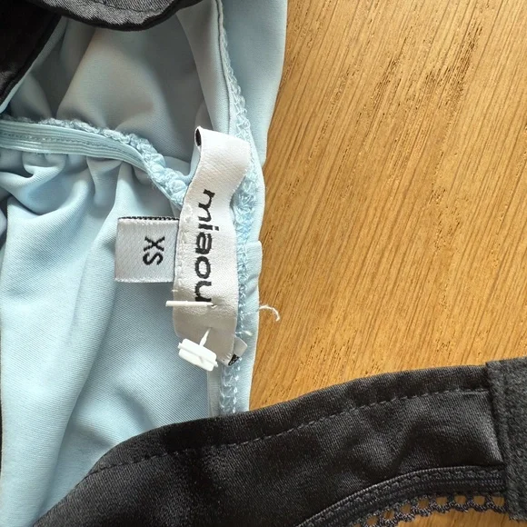 Miaou Blue Corset Top - Picture 3 of 3